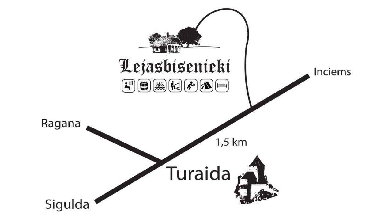 Lejasbisenieki Villa Turaida Eksteriør billede